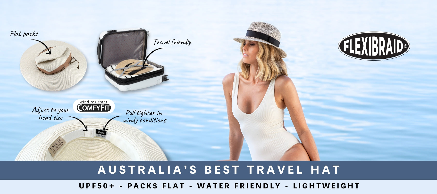Flexibraid® Travel Hats