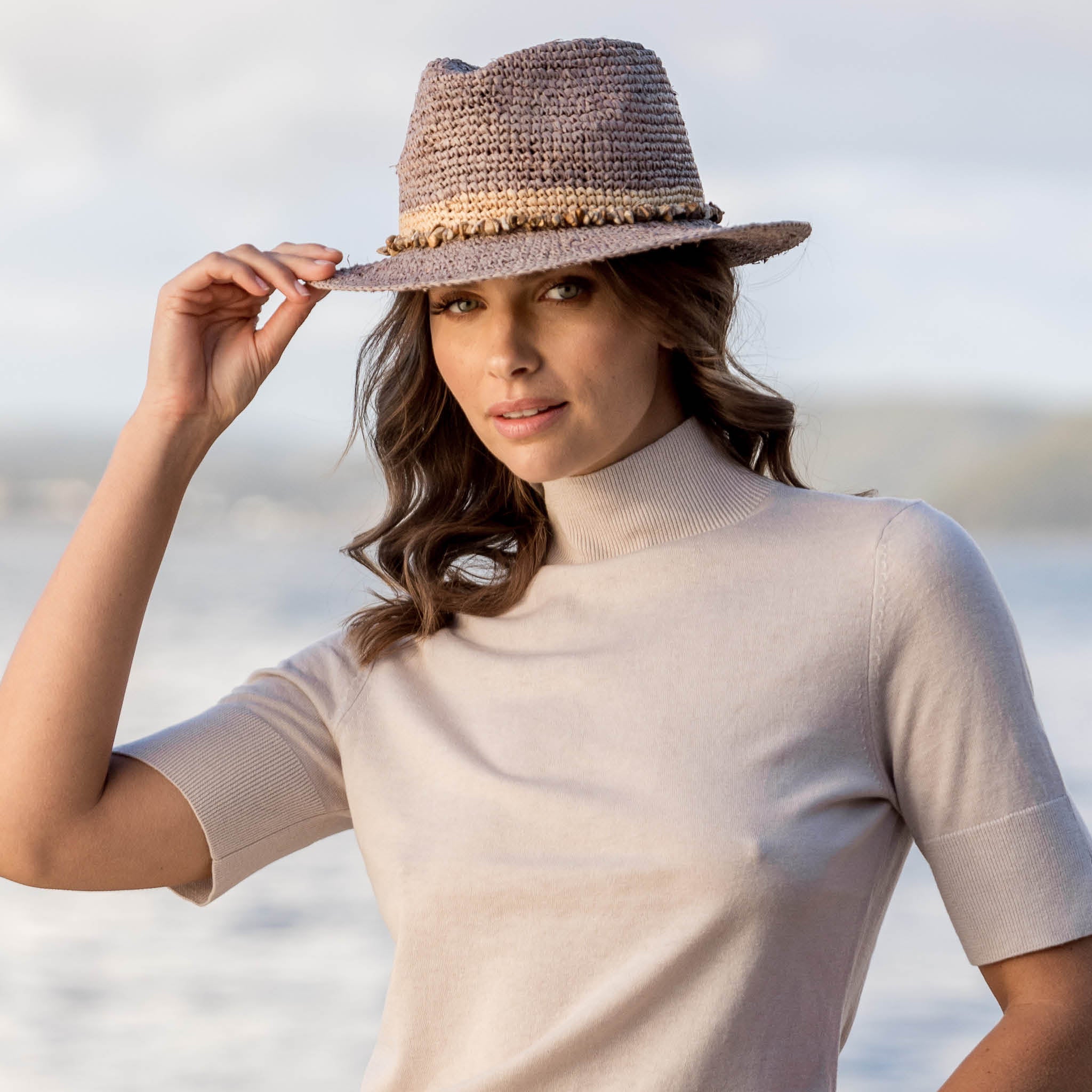 Christine Raffia Fedora