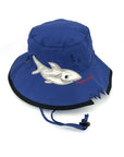 Awesome Wide Brim Bucket - Blue Shark