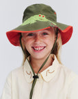 Awesome Wide Brim Bucket - Khaki Croc