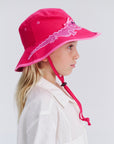 Awesome Wide Brim Bucket - Pink Croc