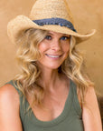 Castaway Handwoven Raffia Cowboy