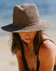 Magdalena Raffia Fedora - Mushroom