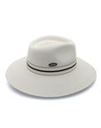 Fiona Wide Brim Fedora - Ivory