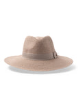 Fiona Wide Brim Fedora - Sandstone