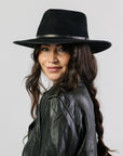 Meribel Felt Fedora - Black