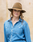 Thredbo Wool Felt Fedora - Camel