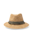 Christine Raffia Fedora -Natural/Khaki