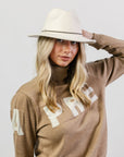 Vista Felt Fedora - Ivory