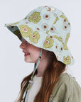 Flora Bucket - Green Floral