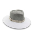 Nadia Fedora -Seafoam/White
