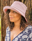 Sadie Linen Bucket - Pink