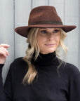 Billie Felt Fedora - Mix Burgundy