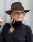 Billie Felt Fedora - Mix Chocolate