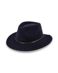 Leura Felt Fedora - Navy