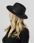 Leura Felt Fedora - Black