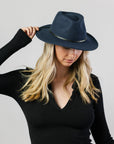 Leura Felt Fedora - Sea Blue