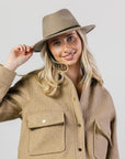 Leura Felt Fedora -Mushroom