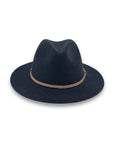 Alpine Wool Felt Fedora - Black