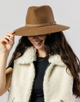 Cooma Felt Fedora - Chocolate