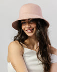 Wynter Wool Blend Bucket - Dusty Pink