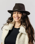 Leura Felt Fedora - Espresso