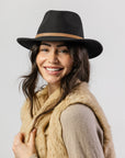 Verbier Felt Fedora - Black
