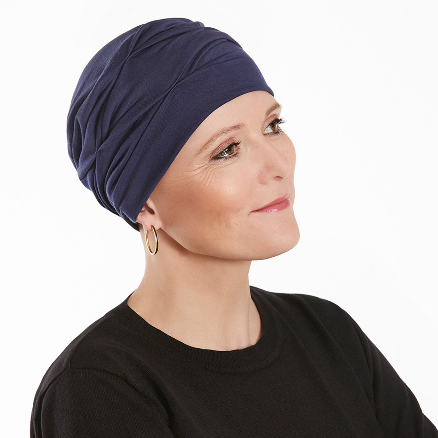 Christine Rigon Headwear Becca Turban Navy
