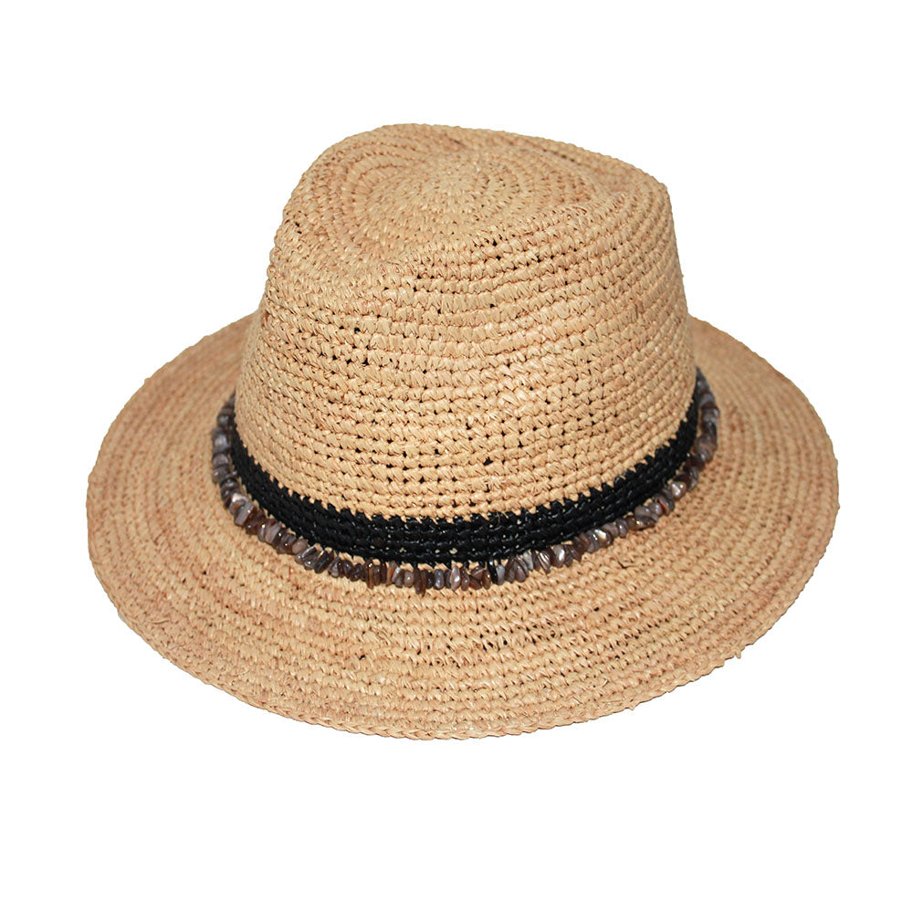 Christine Raffia Fedora