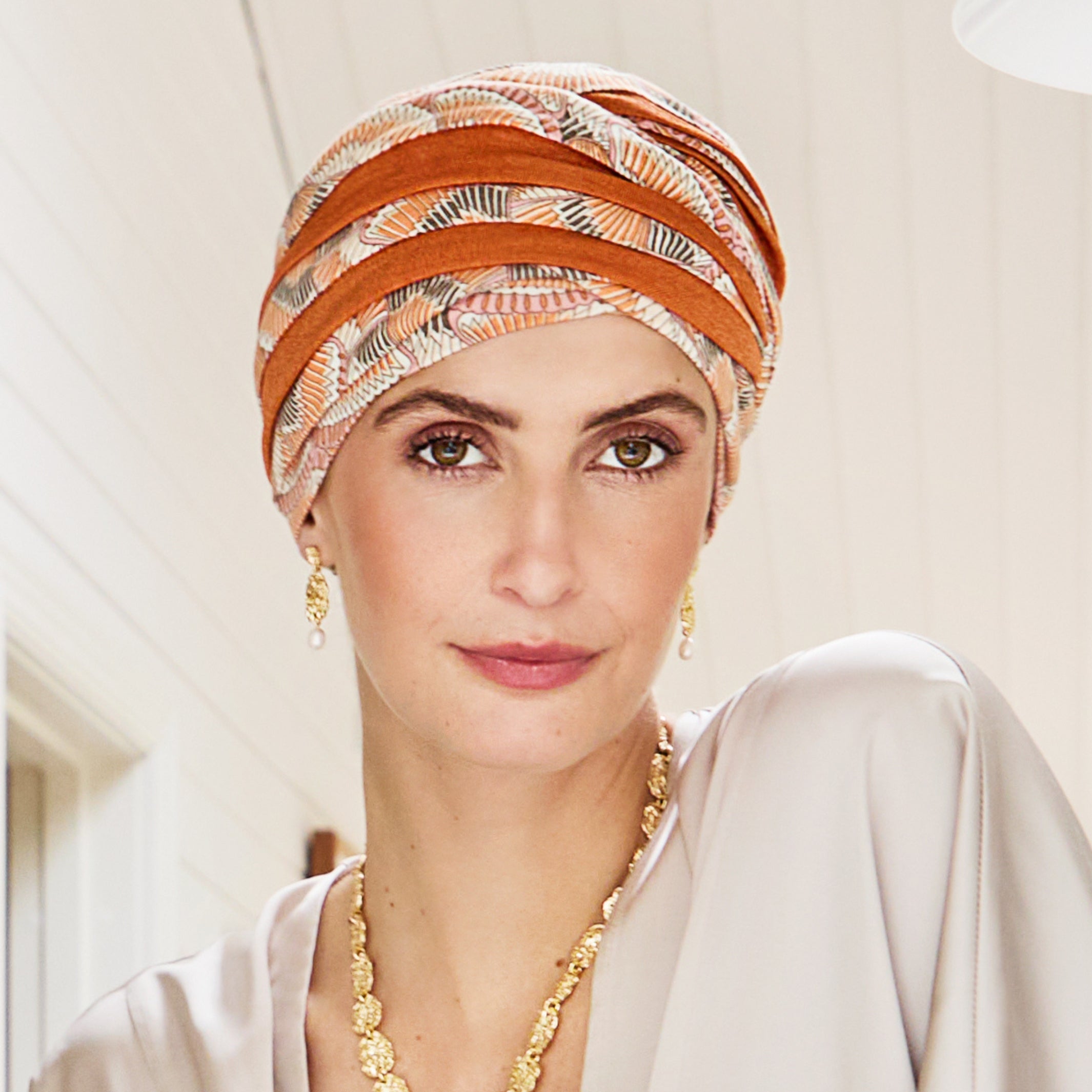 HOC Shanti Turban - Orange Elements