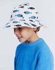 Levi Bucket - Blue Fish