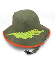 Awesome Wide Brim Bucket - Khaki Croc
