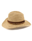 Castaway Raffia Cowboy - Natural/Chocolate