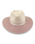 Heritage Town & Country Fedora -  Ivory/Pink