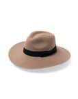 Fiona Wide Brim Fedora - Taupe