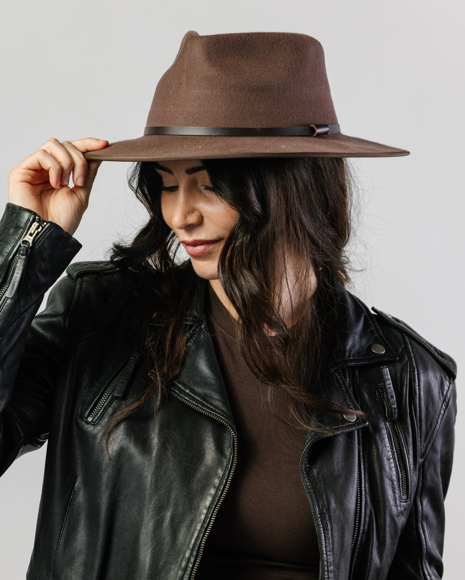 Meribel Felt Fedora - Chocloate