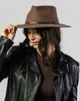 Meribel Felt Fedora - Chocloate