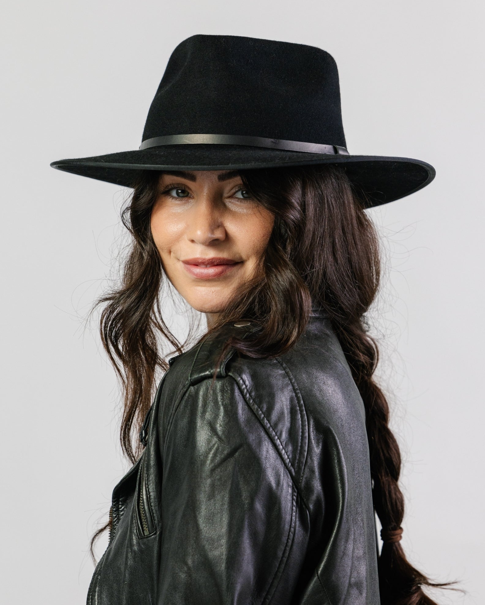 Meribel Felt Fedora - Black