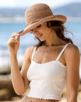 Milan Raffia Breton - Old Rose