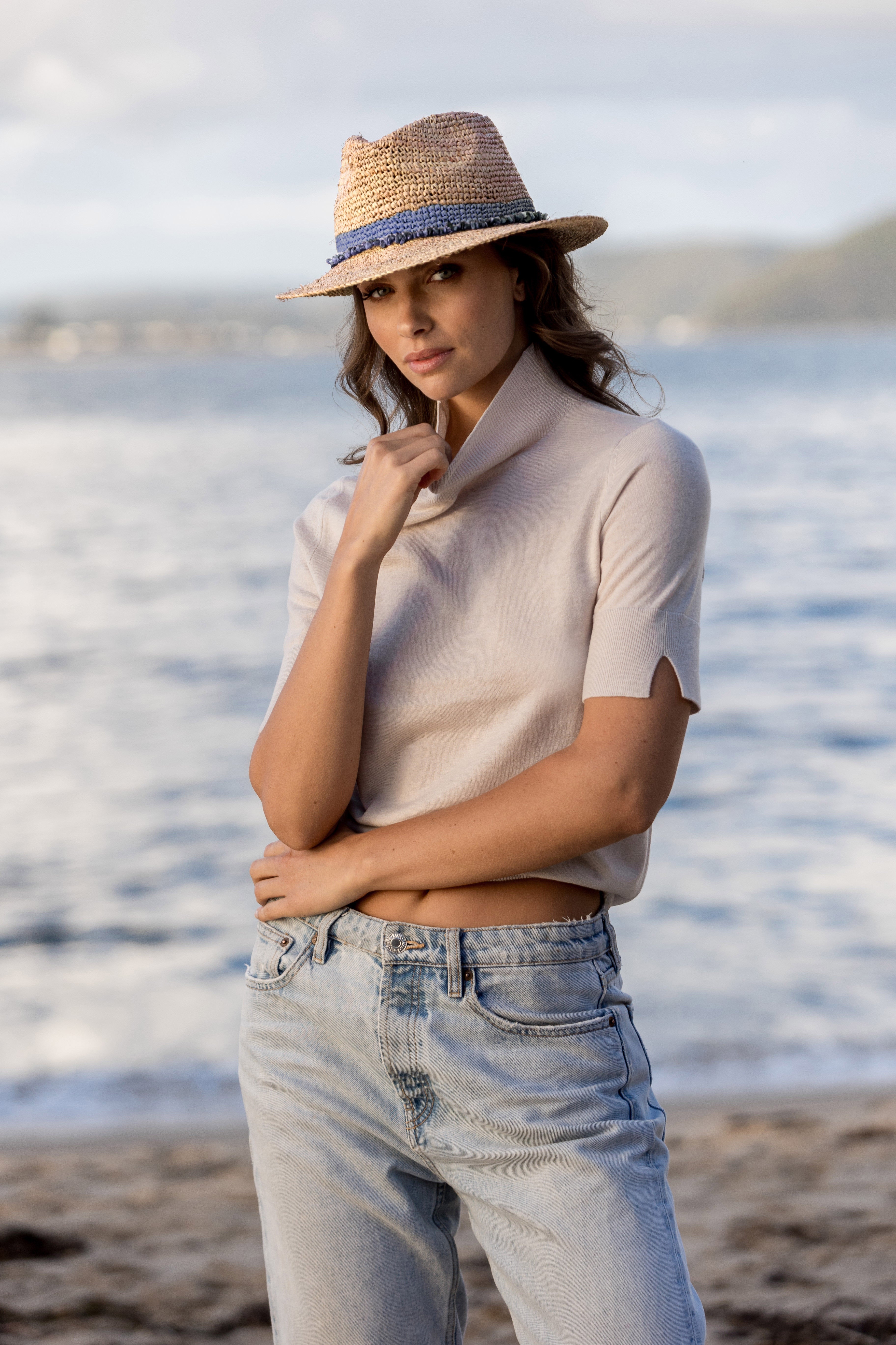 Christine Raffia Fedora