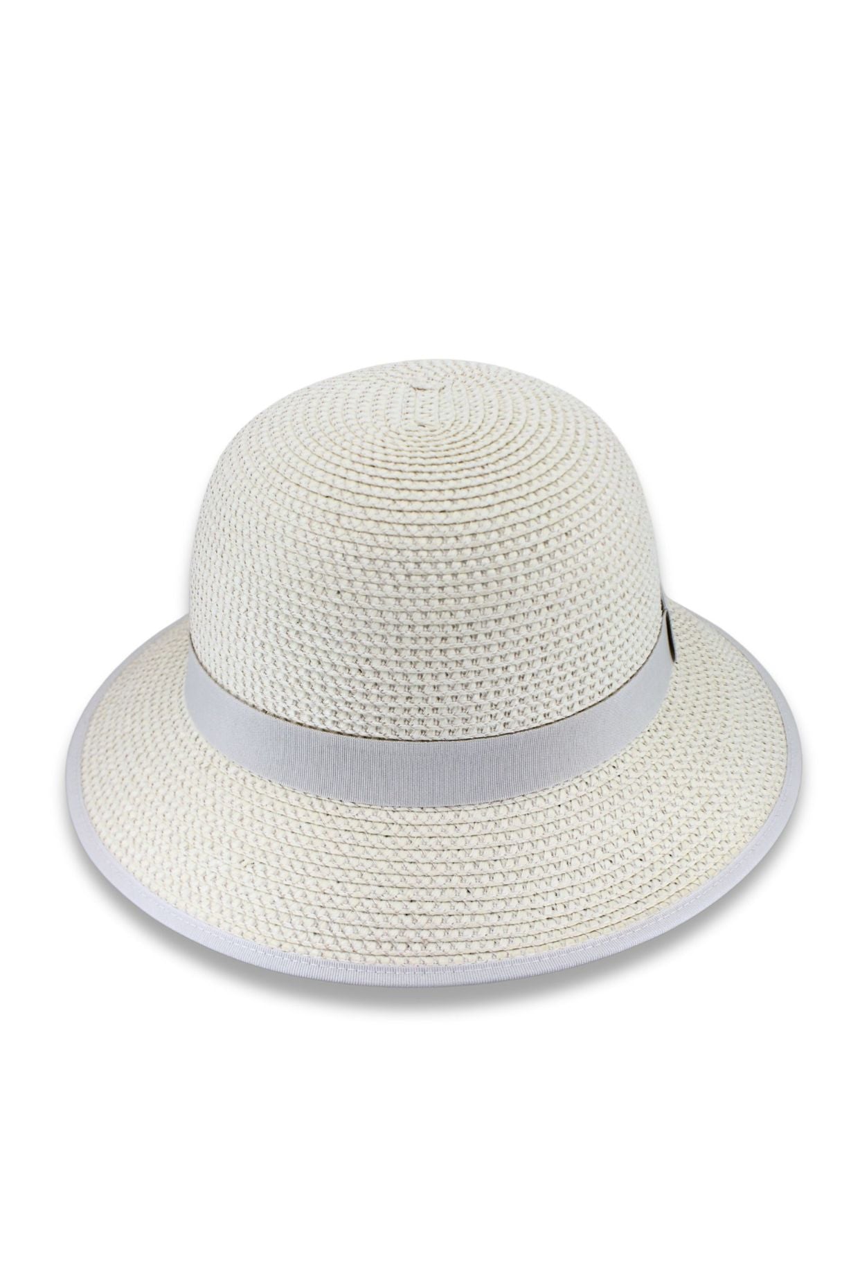 Sarah Grace Blanc D’ivoire Cloche (大) Clara - Poly-weave Cloche – Rigon Headwear