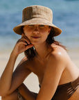 Paros Poly Knit Bucket - Light Brown