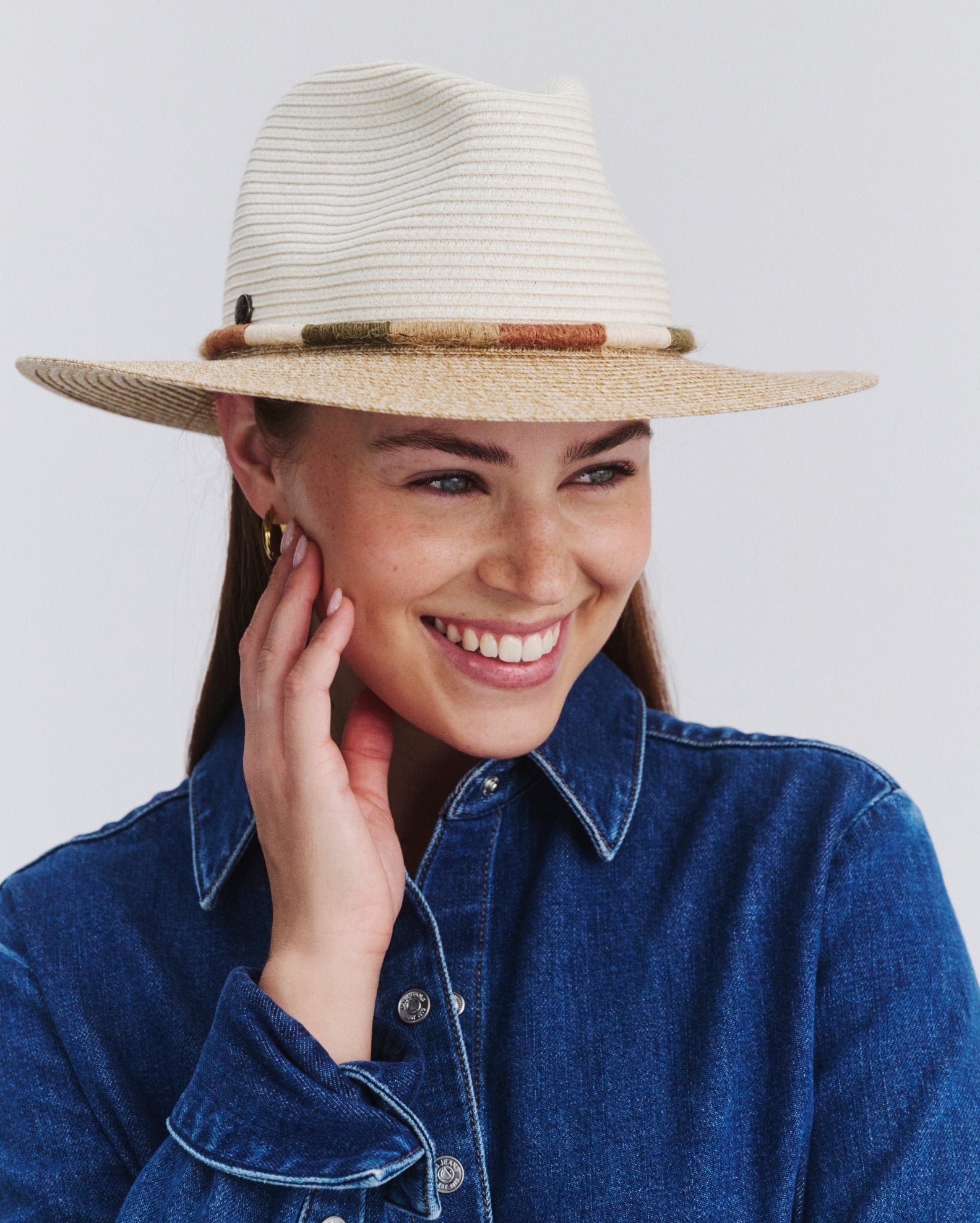 Sasha Flexibraid® Fedora - Ivory/Natural