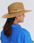 Roxy Wide Brim Flexibraid® Fedora - Camel
