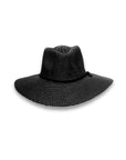 Marie Wide Brim Fedora - Black