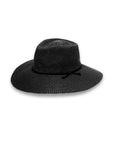 Marie Wide Brim Fedora - Black