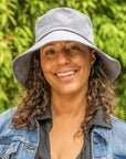 Sadie Linen Bucket - Blue