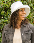 Sadie Linen Bucket - White