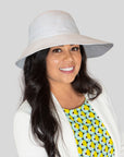 Emelia Cotton Cloche - White