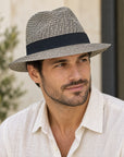 Vinnie Fedora - Grey/Black